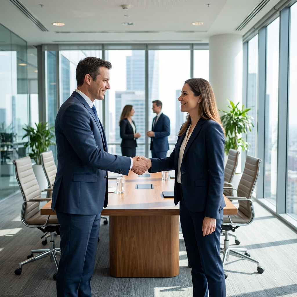 Professional handshake